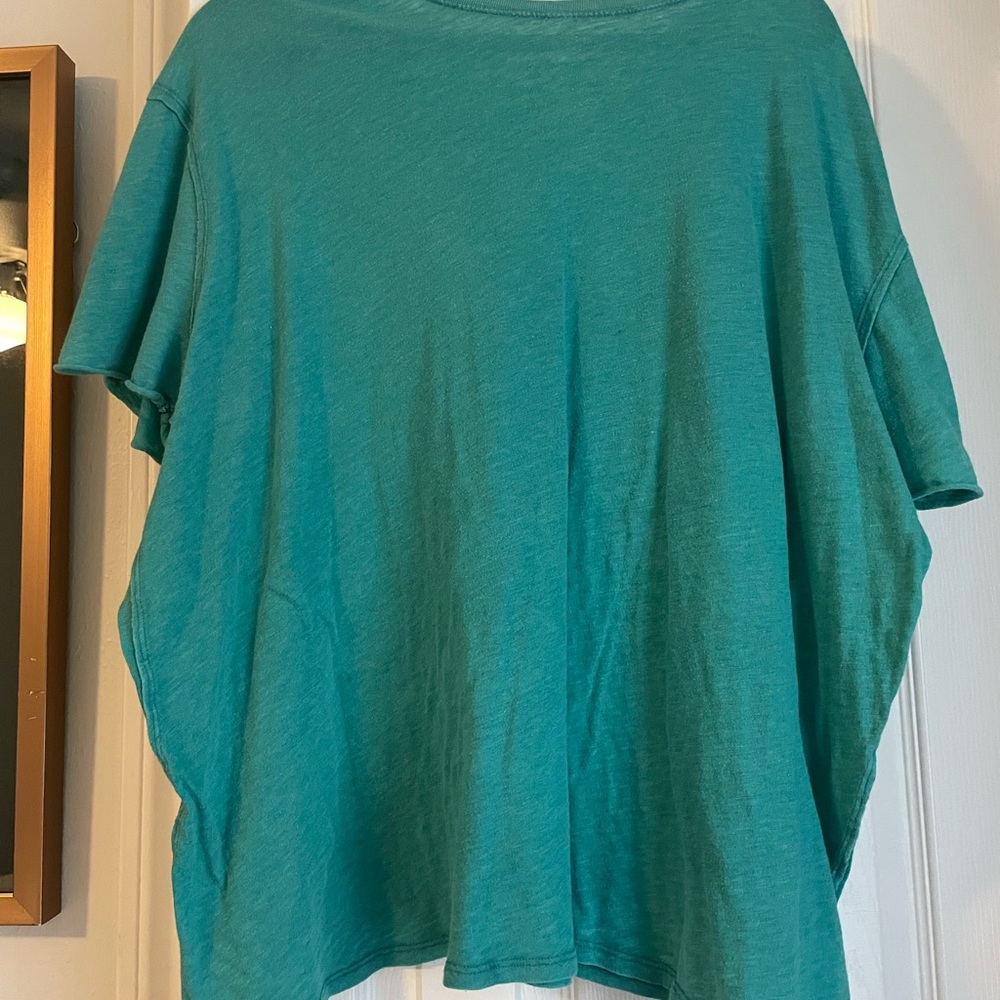 We The Free Turquoise Short Sleeve Tee